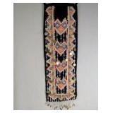 Traditional Hmong "Paj Ntaub" sash, 1937 coins