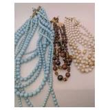Vintage Beaded Necklaces, set of 3