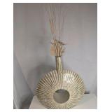 Large Modern Circular Vase with vase fillers