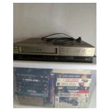 Vintage untested Zenith VHS recorder with huge VHS Tape Lot, Including Black Diamond Disney Jungle Book, Lion King, Lady and the Tramp Movies