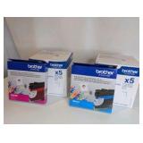 Brother SP01C sublimation ink, (5) Cyan, (5) Magenta