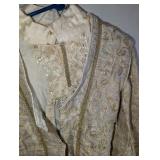 Custom Theater Kids white and gold embroidered tunic