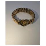 Antique Gold Filled over Sterling Silver Sweetheart Expansion Bracelets (2), Repair/Parts