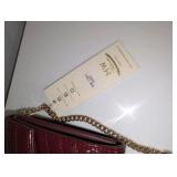 NWT Madison West Clutch Dark Red Purse