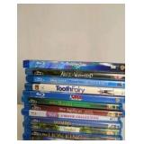 Blue-Ray collection of various animated and family films, Disney and Pixar