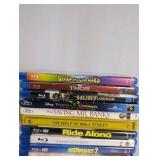 14 pre-owned Blue-Ray movies, various titles