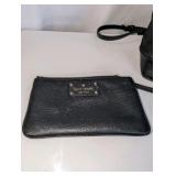 Kate Spade New York Lola Glitter Satchel & Black Clutch, Pre-owned
