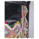 Traditional Hmong "Paj Ntaub" sash, 1937 coins