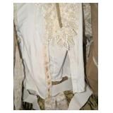 Custom Theater Kids white and gold embroidered tunic