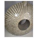 Large Modern Circular Vase with vase fillers