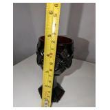 Vintage Avon Wine Decanter, Glass 1876 Cape Cod Collection, Ruby Red Glass