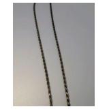 925 sterling silver rope chain, 20"