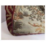 Vintage tapestry bag, an intricate oriental garden scene