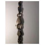 925 sterling silver rope chain, 20"