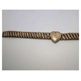Antique Gold Filled over Sterling Silver Sweetheart Expansion Bracelets (2), Repair/Parts