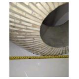 Large Modern Circular Vase with vase fillers