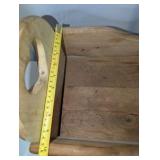 Antique wood doll rocking cradle