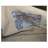 Vintage tapestry bag, an intricate oriental garden scene