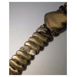 Antique Gold Filled over Sterling Silver Sweetheart Expansion Bracelets (2), Repair/Parts