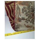 Vintage tapestry bag, an intricate oriental garden scene