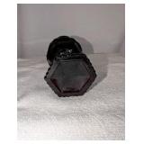 Vintage Avon Wine Decanter, Glass 1876 Cape Cod Collection, Ruby Red Glass