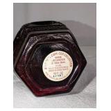 Vintage Avon Wine Decanter, Glass 1876 Cape Cod Collection, Ruby Red Glass
