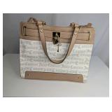 Juicy Couture Tan/White Bag, Pre-owned