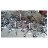 Caster Wheel Stool Bases (10) Non-Adjustable.