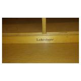 Wood Podium, Desk, Shelves and More.