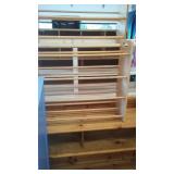 Wood Podium, Desk, Shelves and More.