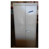 2 Door Locking Cabinet, No Key.