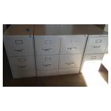 2 Drawer File Cabinet (4) Tan.