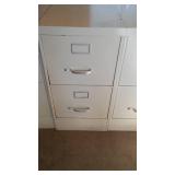 2 Drawer File Cabinet (4) Tan.