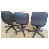 3 Office Desk Chairs.