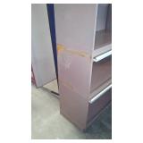 Metal Office Desk, Laminate Table and Wilson Jones Data Cabinet.