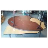 Assorted Laminate Tables (2) and Storage Bin Unit.