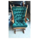 Wood Glider Rocking Chair.