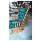 Wood Glider Rocking Chair.