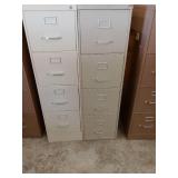 4 Drawer File Cabinet (2). Tan