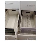 4 Drawer File Cabinet (2). Tan