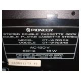 Pioneer Stereo Double Cassette Deck.
