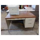 HP Laser Jet P4014N Printer and Desk.