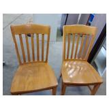 Wood Table and Chairs (6).
