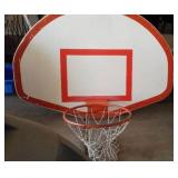 White and red basketball backboard, Hoop and Net