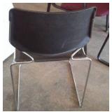 Matrix Plastic chrome and chair with rolling storage cart (4) and Hon Office Arm Chairs (5).
