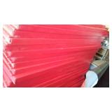 Red Vinyl-Covered Gymnasium Safety Wall Padding with Foam Core (22).