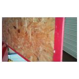 Red Vinyl-Covered Gymnasium Safety Wall Padding with Foam Core (22).
