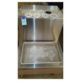 Stainless Steel Self-Serve Condiment Station.