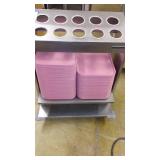 Lincoln Tray Dispensing Cart with Serving Trays