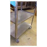 Carlisle Stainless Steel Utility Cart.